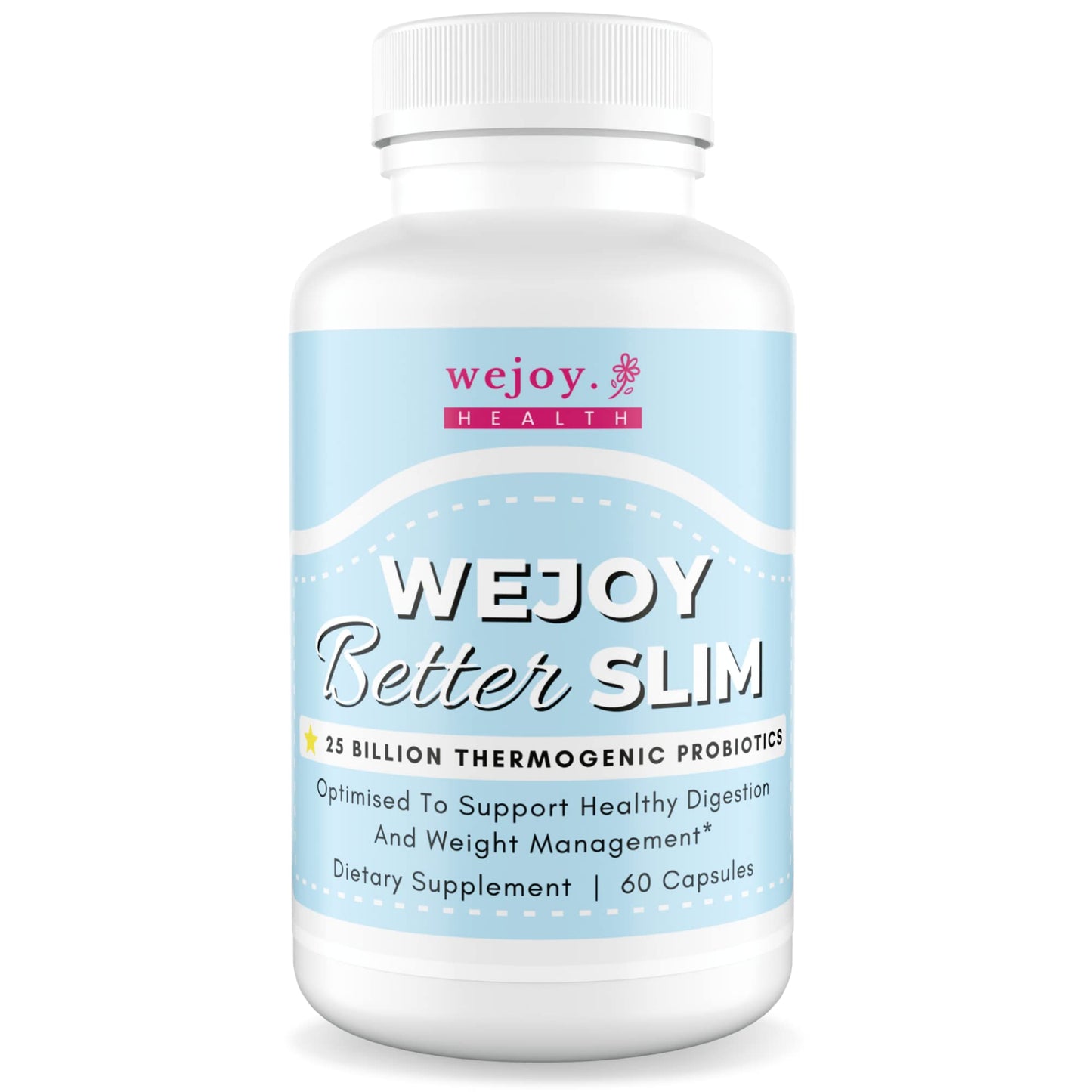 WEJOY. Better Slim - Thermogenic Probiotics for Women, Bloating Relief, Appetite Suppressant for Weight Loss, Detox Cleanse Probiotics for Digestive Health, Lactobacillus Acidophilus Probiotic