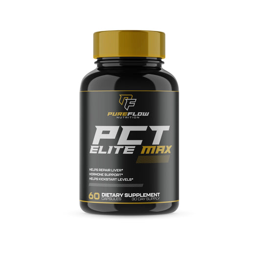 PureFlow Nutrition | #1 New Premium PCT Supplement for Men | Post Cycle Therapy to Kickstart Levels, Repair Liver, Block Estrogen, Balance Hormones | 8 Powerful Ingredients - 60 Capsules