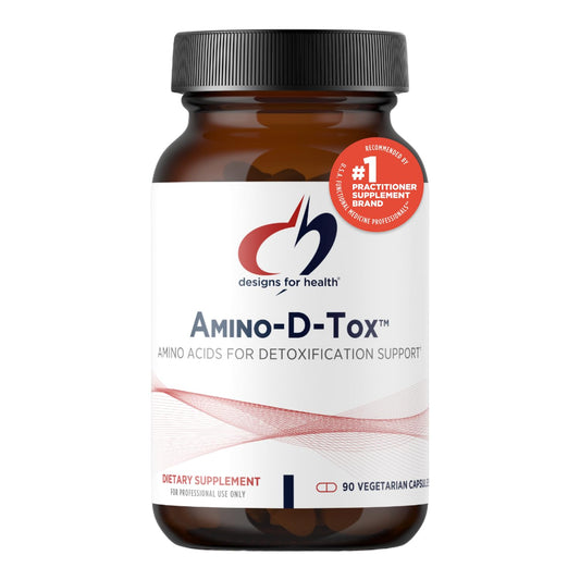 Designs for Health Amino-D-Tox - Amino Acid Detox + Liver Cleanse Support - Supplement Blend with Glycine, Calcium D Glucarate, NAC + More - Non-GMO (90 Capsules)