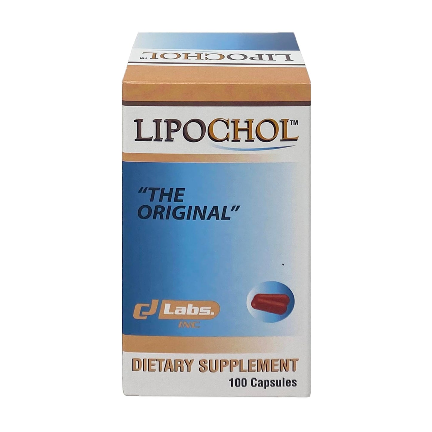 LIPOCHOL Dietary Supplement for Liver Detox & Cleanse, Daily Detox & Liver Support with Vitamins, Nutritional Support, Detox & Repair, 100 Capsules, 1-Pack