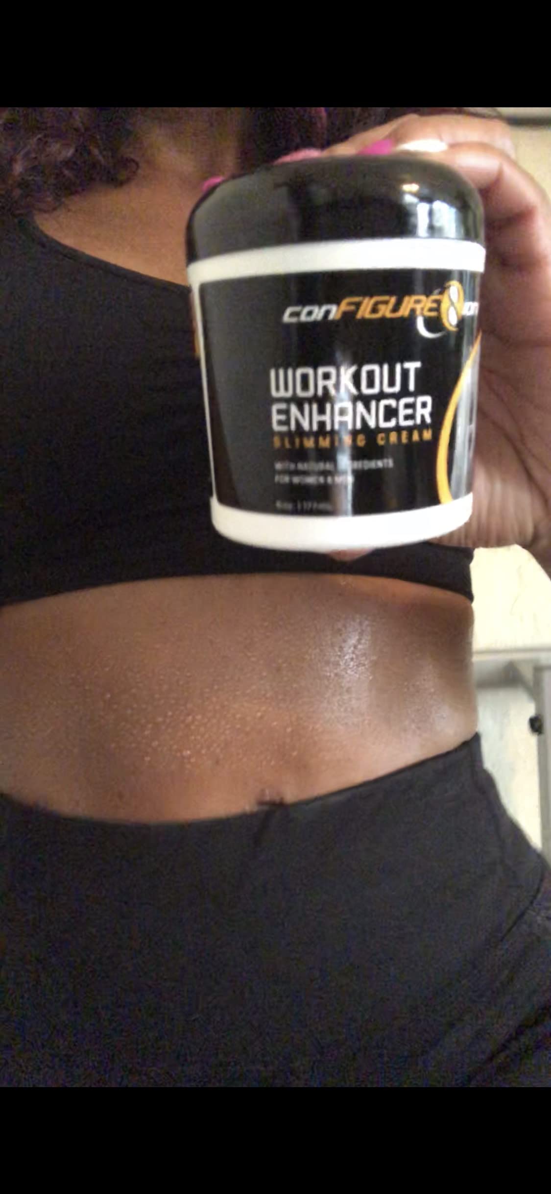 conFIGURE8ion Workout Enhancement Cream - Thermogenic Fat Burning Body Cream For Men and Women, Intensifies Sweat, Repairs Damaged Skin and Aids in Muscle Recovery
