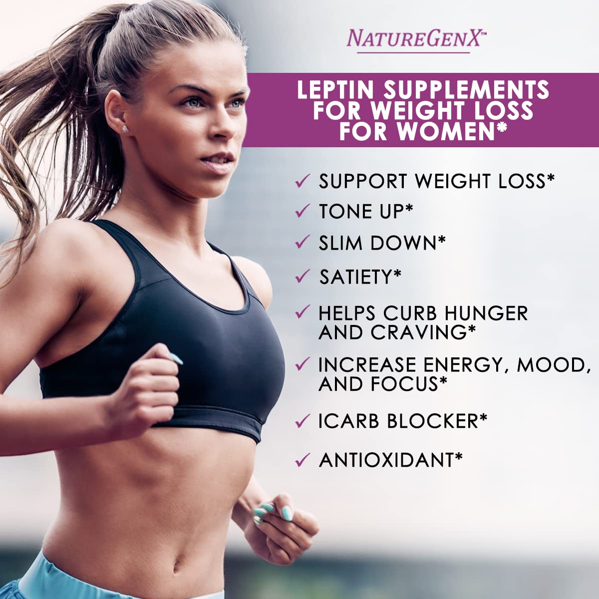 NatureGenX LeptinXT - Leptin Supplements for Weight Loss for Women, Healthy Fat Burner Pills, Advanced Strength Fat Burners for Women Weight Loss, Ideal Womens Fat Burner & Diet Pills, 60 Ct.