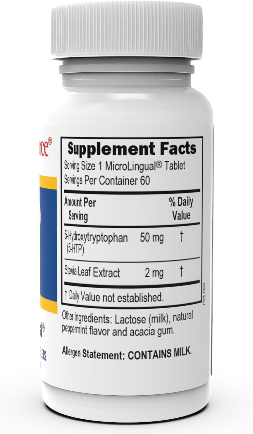 Superior Source 5-HTP 50 mg - Natural Supplement Aids Restful Sleep & Neurotransmitter Functions - Brain Health & Function Support - 5-Hydroxytryptophan Supplement - 60 Instant Dissolve Tablets