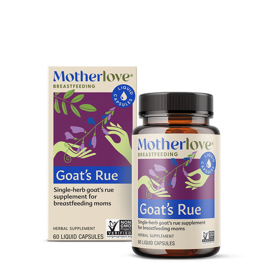 Motherlove Goat’s Rue (60 Liquid caps) Lactation Supplement for Breast Tissue Development & Supporting Breast Milk Supply -Non-GMO, Organic Herbs, Vegan, Kosher, Soy-Free