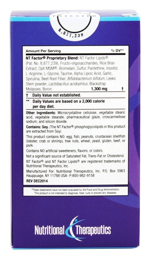 Healthy Aging with NTFactor®, 120 Tablets - Youthful Vibrancy, Increased Energy, Improved Quality of Life by NTI Nutritional Therapeutics Inc.