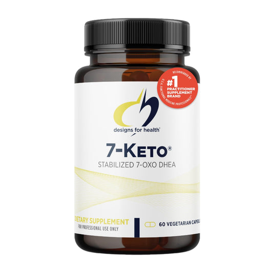 Designs for Health 7-Keto - 100mg 7-OXO DHEA Supplement for Men + Women - Non-GMO + Vegan (60 Capsules)