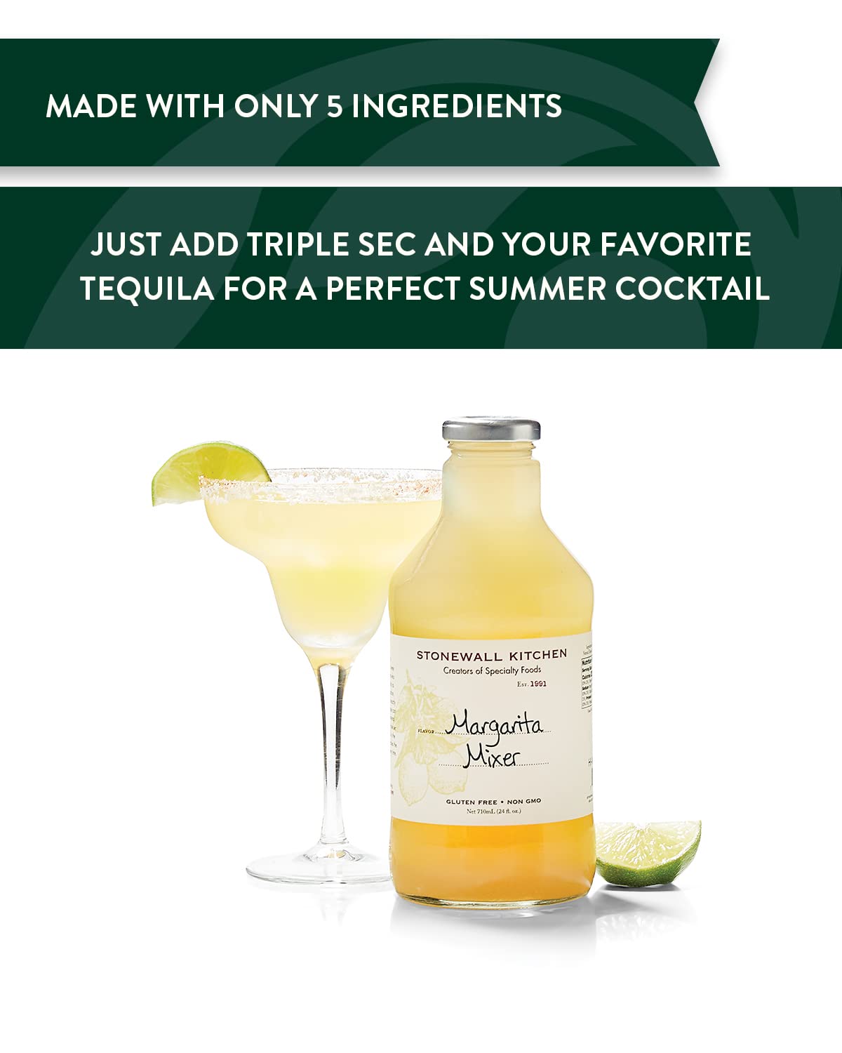 Stonewall Kitchen Margarita Mixer 24 Ounces Pack of 2