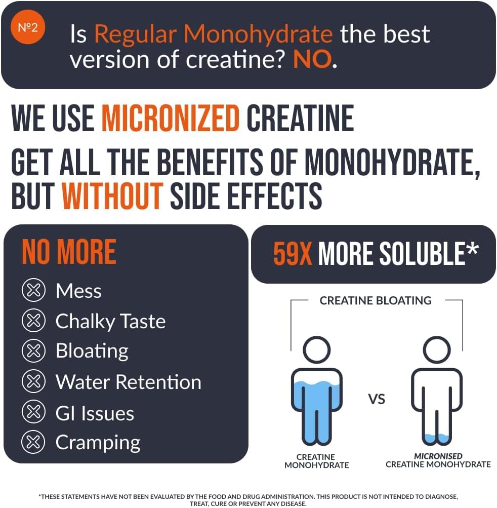 EcoWise Wellness Creatine Monohydrate Gummies 5g, Chewables for Men & Women, Gluten-Free, Sugar Free, Vegan, Bundle Mango + Strawberry, 240 Count