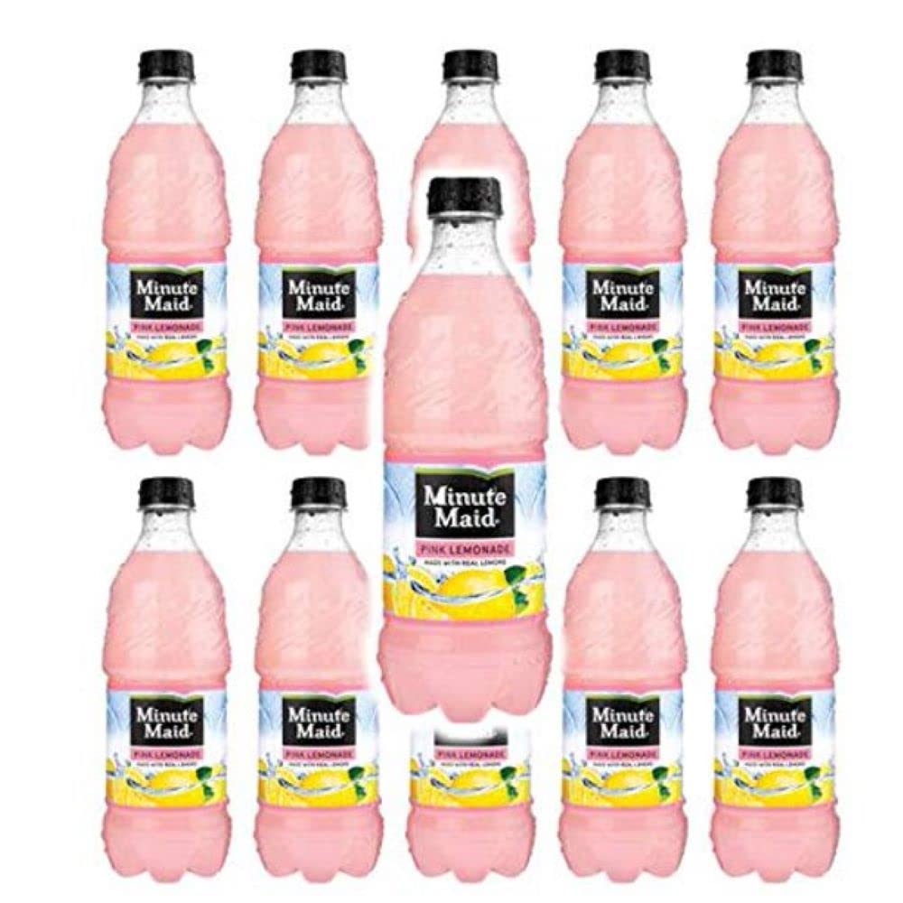 Minute Maid Pink Lemonade 20oz bottles Pack of 12 Total of 240 FL OZ Q