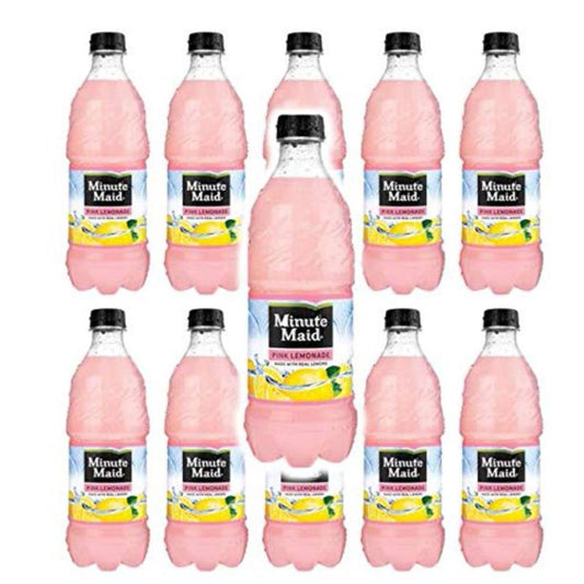Minute Maid Pink Lemonade 20oz bottles Pack of 12 Total of 240 FL OZ Q