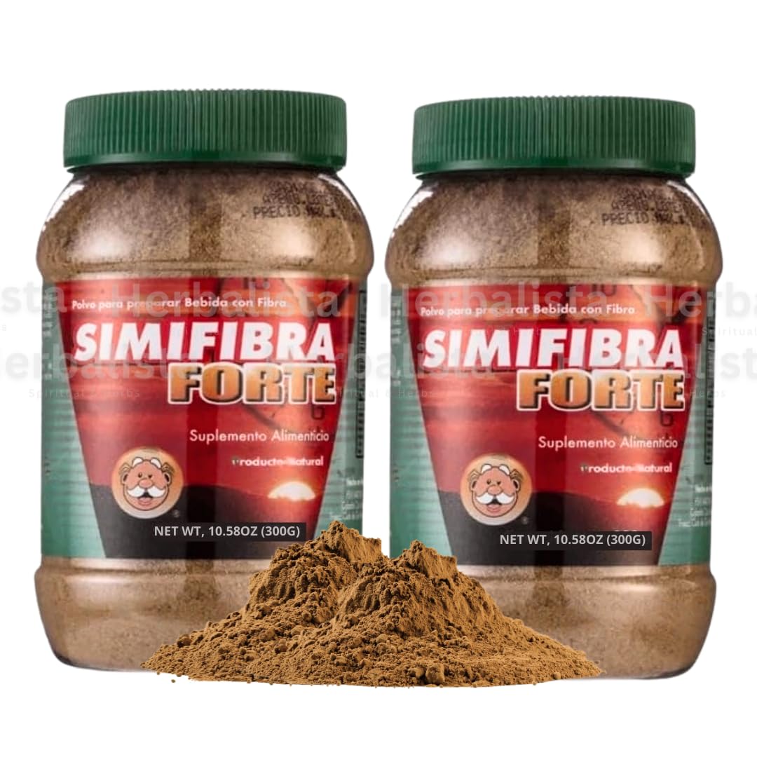 Simfiber ExtraFuerte Fiber Drink Mix 10.5oz(300g) - Dietary Supplement - Suplemento Alimenticio de Fibra en Polvo para la Digestion - La de Similares