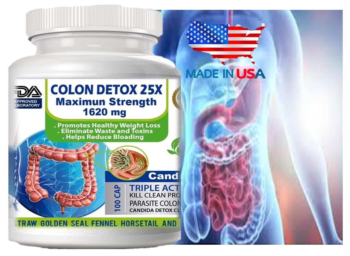 VITAMISAN 2 Colon Cleanser & Detox Natural Flora Protector, Herbal Mega Clean Detox Extra Colon Care 200 Capsules, Probiotic - Prebiotic - Herbal Detox