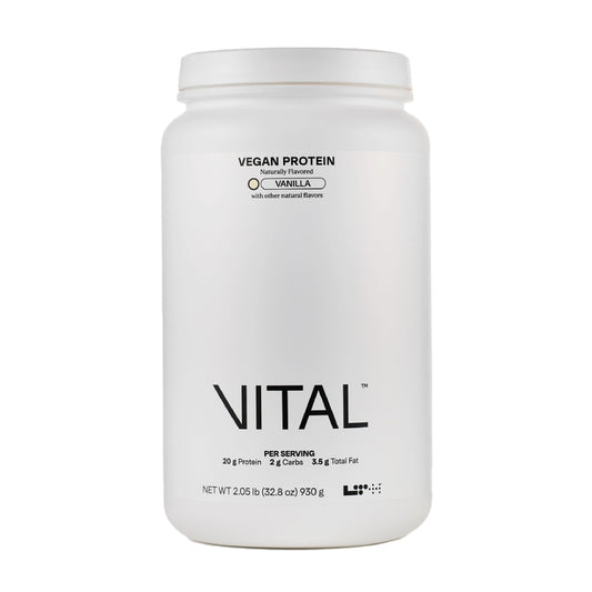 LTH Vital Vegan Protein - Plant-Based Protein Powder - Made from Pea Protein - Supports a Healthy Immune System - Dairy Free & Soy Free - Vanilla, 30 Servings