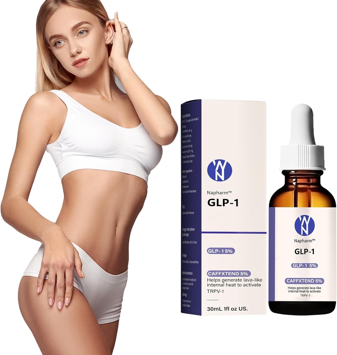 GLP-1 Supplement Drops for Men and Women,Fast and Easy to Use (1PC)