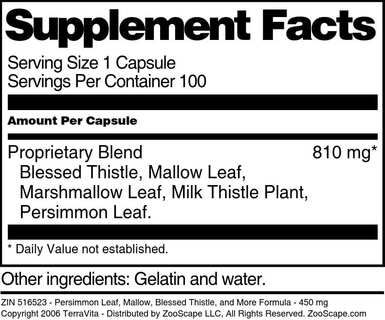 Whole Body Detox - 450 mg (100 Capsules, ZIN: 516523) - 3 Pack