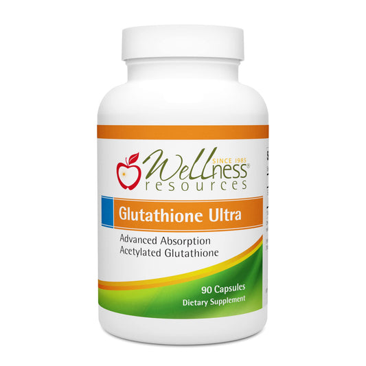 Wellness Resources Glutathione Ultra Supplement - Bioavailable S-Acetyl L-Glutathione (SAG) - Antioxidant, Detox & Cellular Health Immune Support - High Absorption, Non-GMO, Gluten-Free, 90 Capsules
