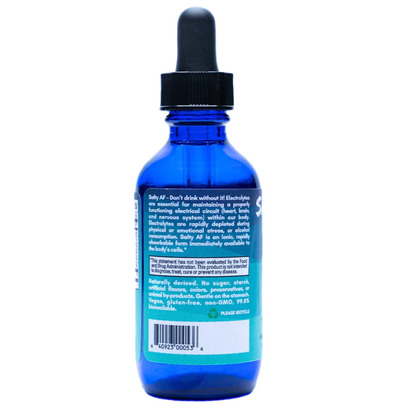 Eidon Ionic Minerals Salty and Functional - Unsweetened Liquid Electrolyte Drops for Water, Ultimate Hydration Support, Trace Mineral Supplement, Electrolytes Drink Mix with No Sugar, Non GMO - 2 oz