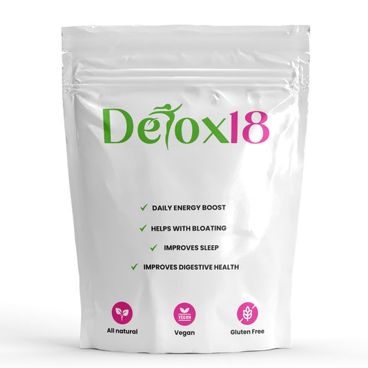 Detox 18 all Natural Tea Bags - Detox Tea Support Healthy Weight - Energize Your Day, Helps Reduce Bloating, Natural Detox and Cleanse | Laxative-Free, Vegan, 18 Servings