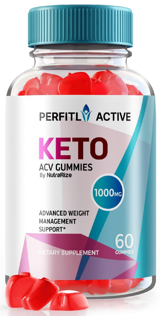 NutraRize Perfitly Active Keto ACV Gummies for Advanced Weight Loss, Maximum Strength Gummies, Keto + ACV Advanced Formula Supplement, Gomitas Reviews (60 Gummies)