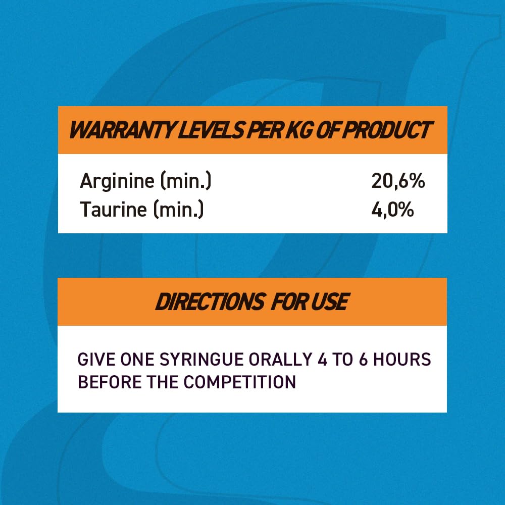D-Nitrox Equine Athletic Performance Supplement - Pre-Competition Formula with Arginine and Taurine - Enhances Muscle Oxygenation and Performance - 2.64 Fl oz