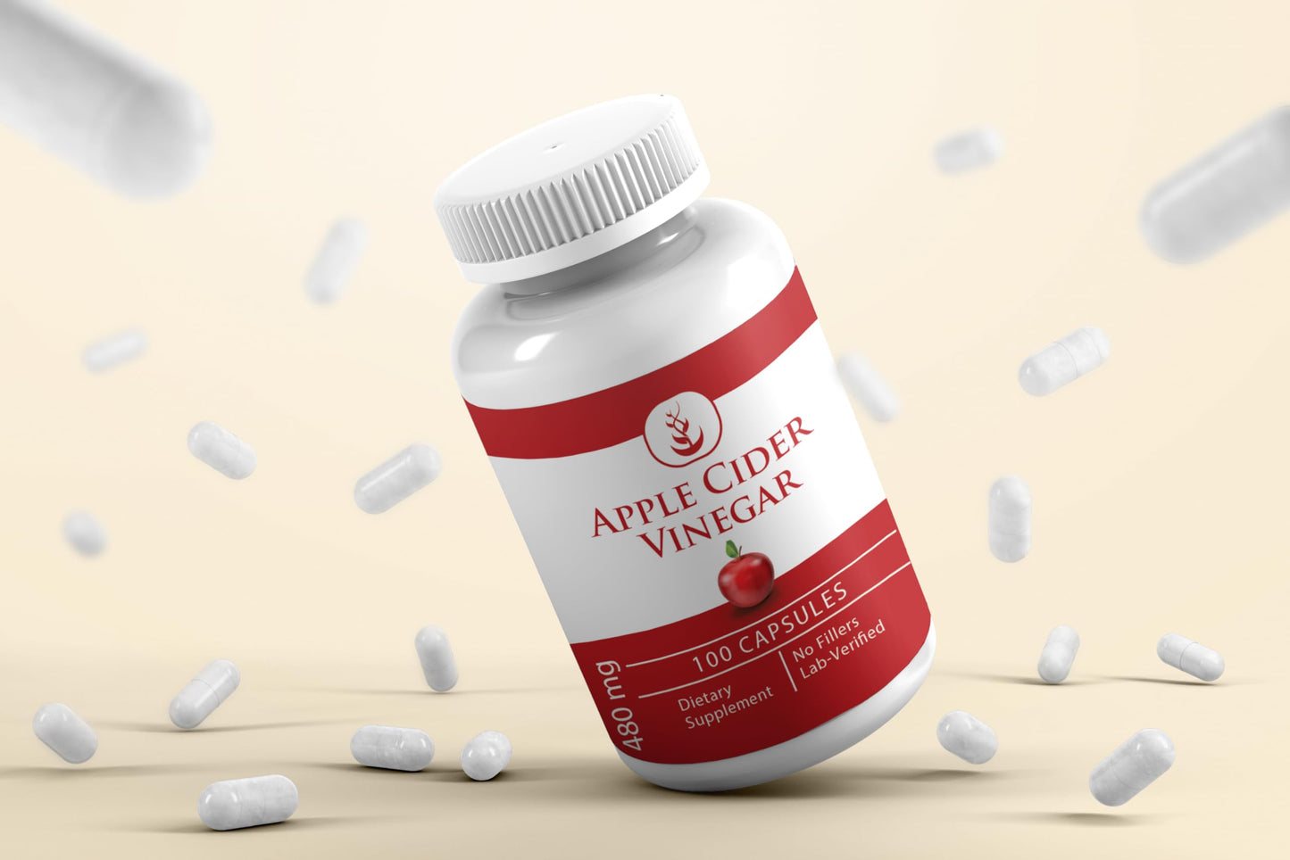 Pure Original Ingredients Apple Cider Vinegar, (100 Capsules) Always Pure, No Additives Or Fillers, Lab Verified