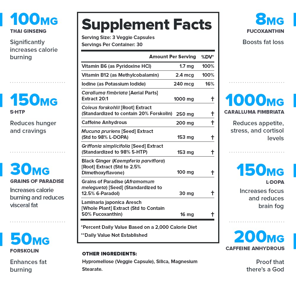 LEGION Phoenix Thermogenic Fat Burners & Weightloss Pills - 30 Serving, 90 Capsules (Caffeine)