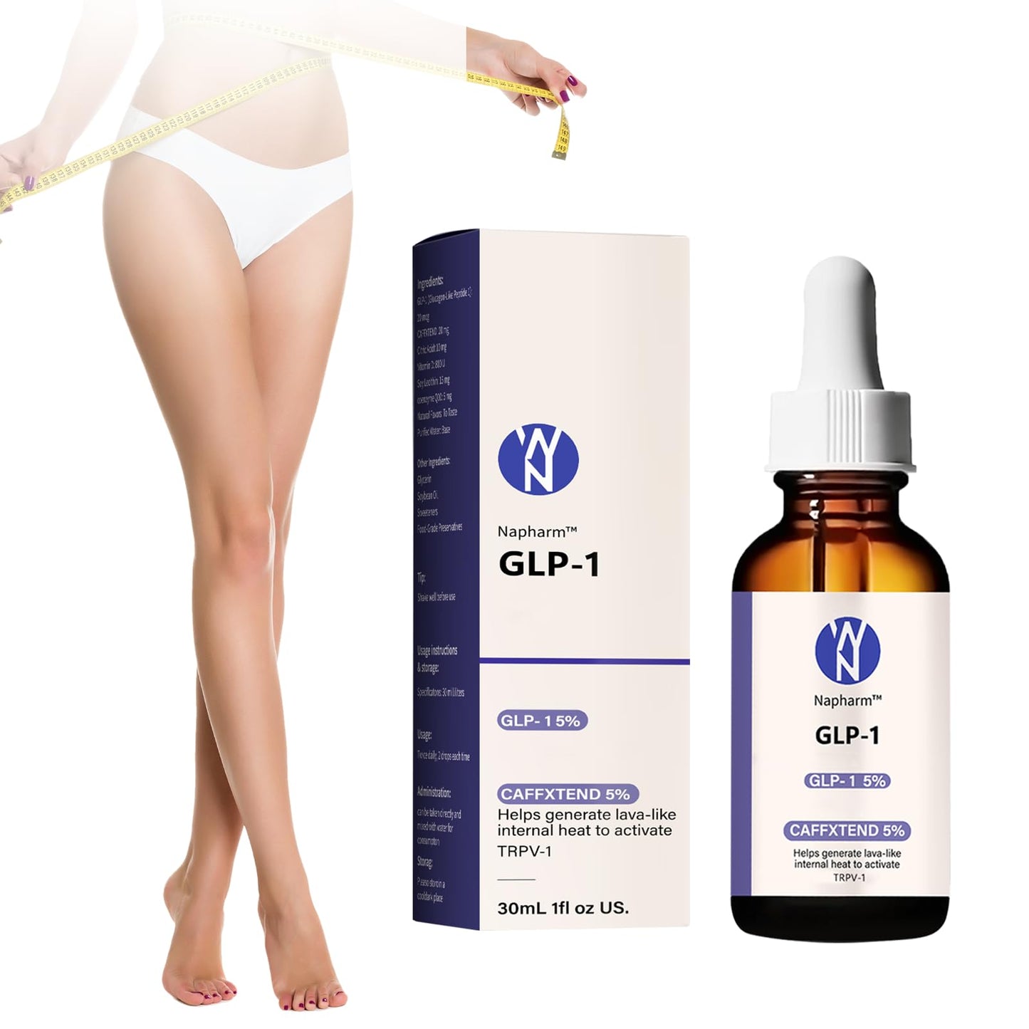 FULANKI GLP-1 Supplement Drops for Men and Women, 2PCS