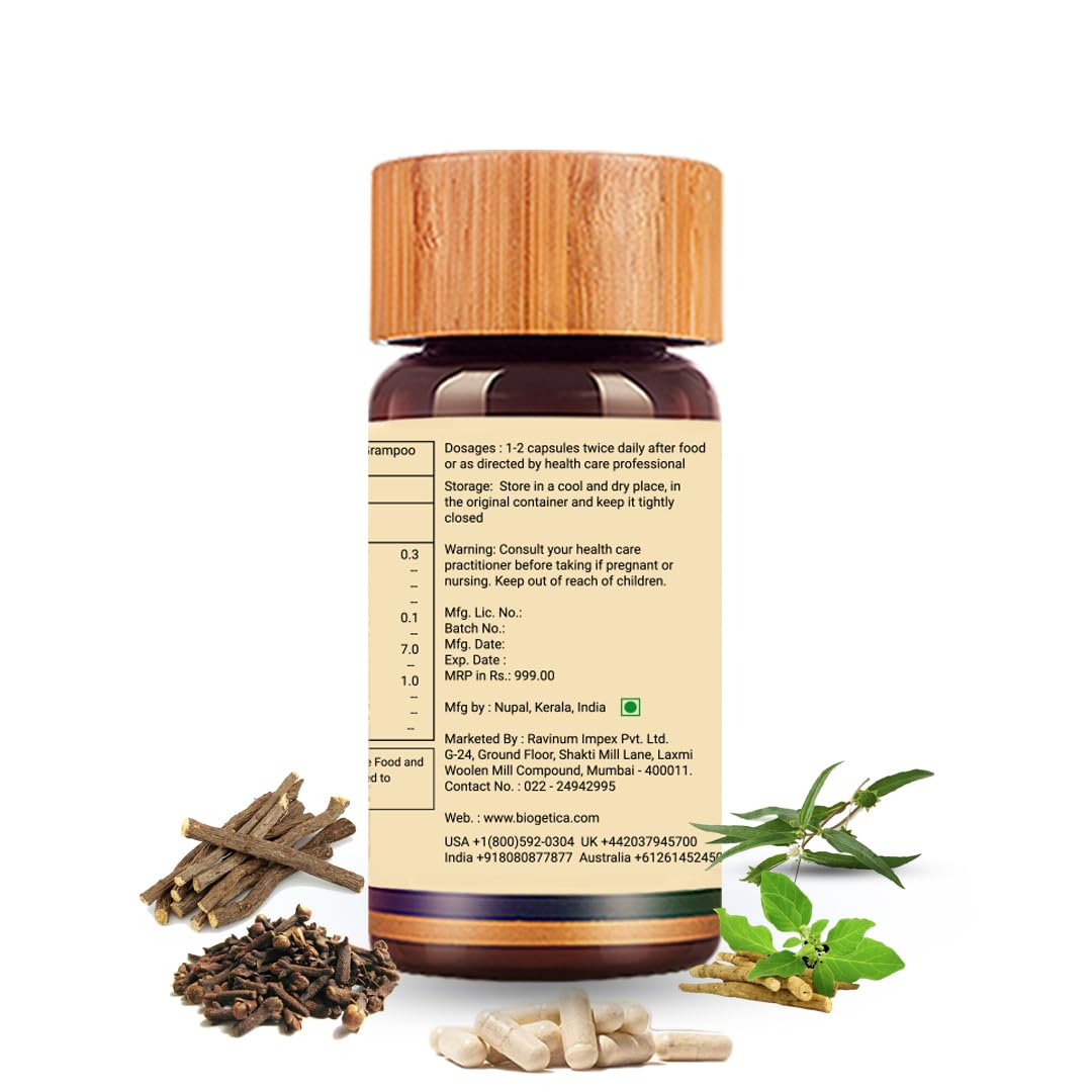 Biogetica Smokesolve Herbal Lung Detox Supplement with Yashtimadhu and Ashwagandha for Respiratory Health - Vegetarian & Non-GMO - 100% Vegan - 80 Capsules