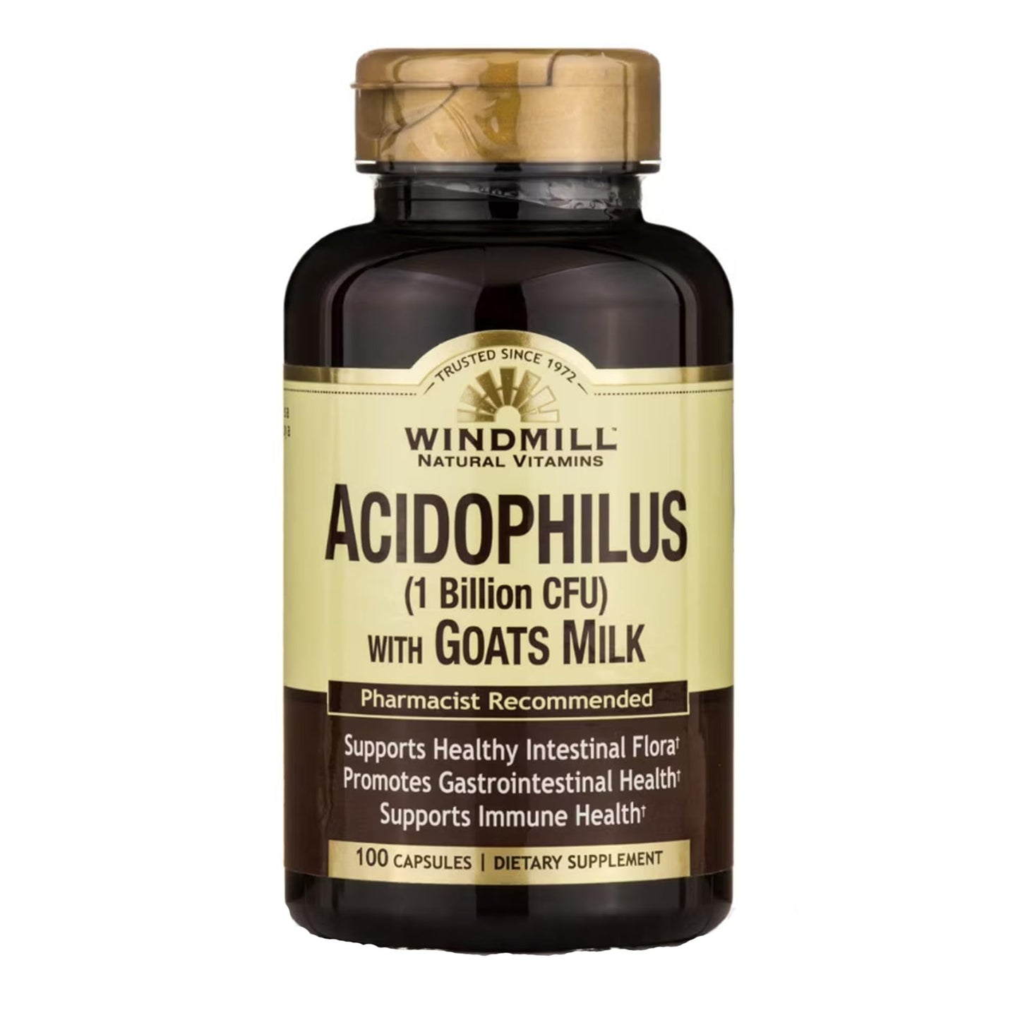 Acidophilus W/Goat Milk Caps 100's Windmill