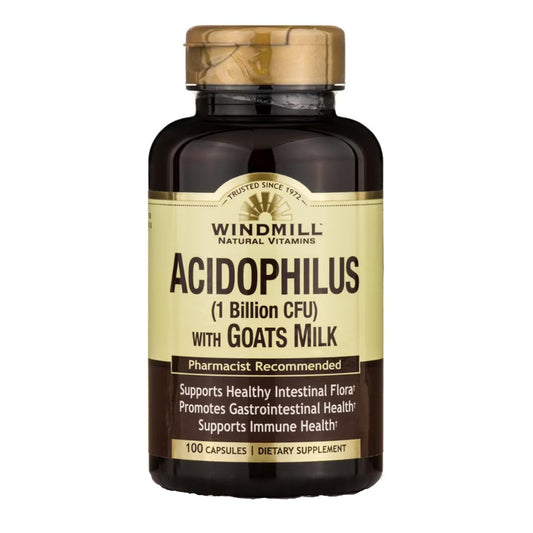 Acidophilus W/Goat Milk Caps 100's Windmill