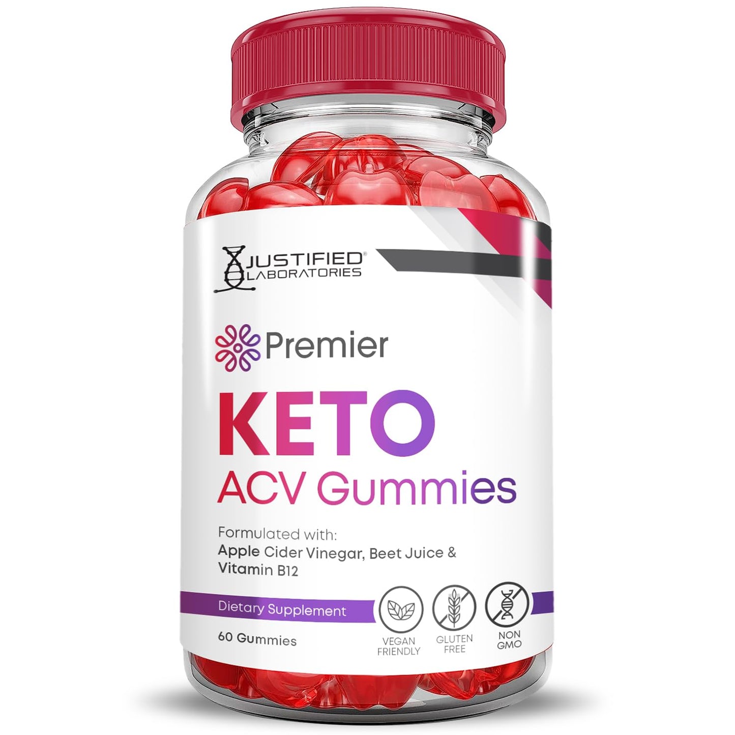 (2 Pack) Premier Keto ACV Gummies Premier Keto Gummies Advanced 1000MG Apple Cider Vinegar Formulated with Pomegranate Beet Juice Powder B12 Vegan Non GMO 120 Gummys