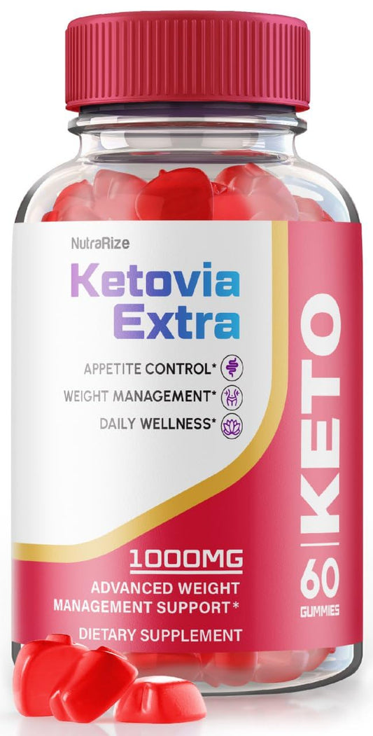 Ketovia Extra Gummies - Ketovia Extra ACV Gummies, Ketovia ACV Gummies Advanced Weight Loss, Maximum Strength Supplement, Ketovia Keto + ACV Gummy, Keto Via Extra Gomitas Reviews (60 Gummies)
