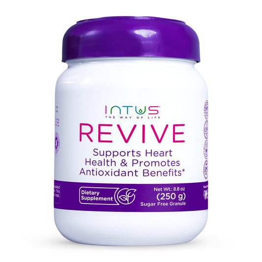 Intus Revive - Ayurvedic Dietary Supplement for Heart Health with Ashwagandha and Antioxidants - Immune Support Supplement That Can Help Control Blood and Improve Chronic Fatigue - 8.8 oz