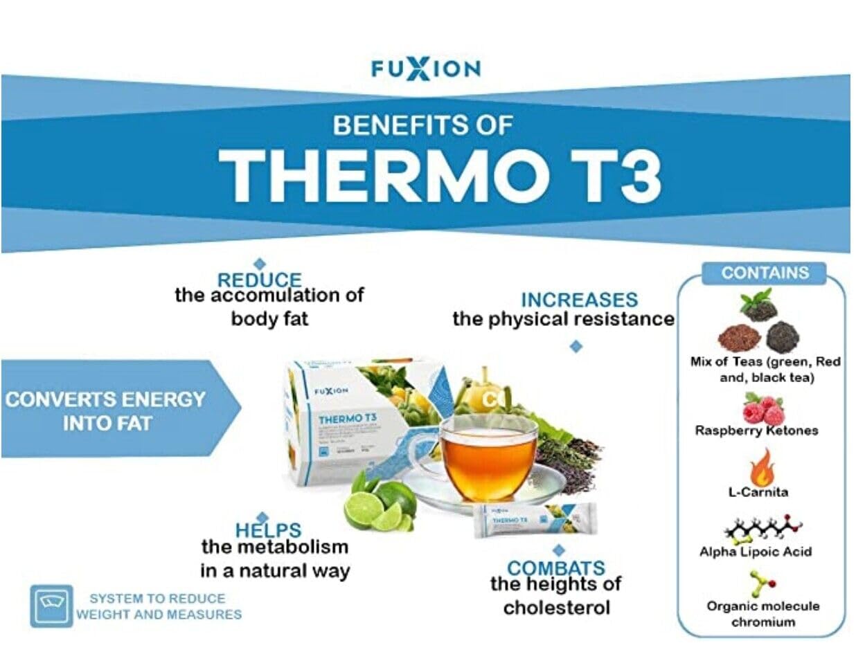 FuXion Thermo T3 - Transform Fat into Energy,10 Single Serving Packets,Plus A 12 Oz Shaker Bottle BPA Free w. Pink Cover & Clear Body,Steel Whisk Blender
