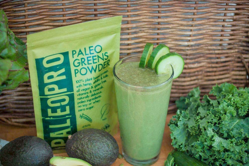 PaleoPro Paleo Greens Powder, Plant-Based Vegan Protein Powder, Vitamin B12, Keto Ingredients, Gluten-Free, Good Source of Fiber, Calcium, Magnesium, Vitamins A & C, Vitamin K & Iron, No Sugar, 9.4oz