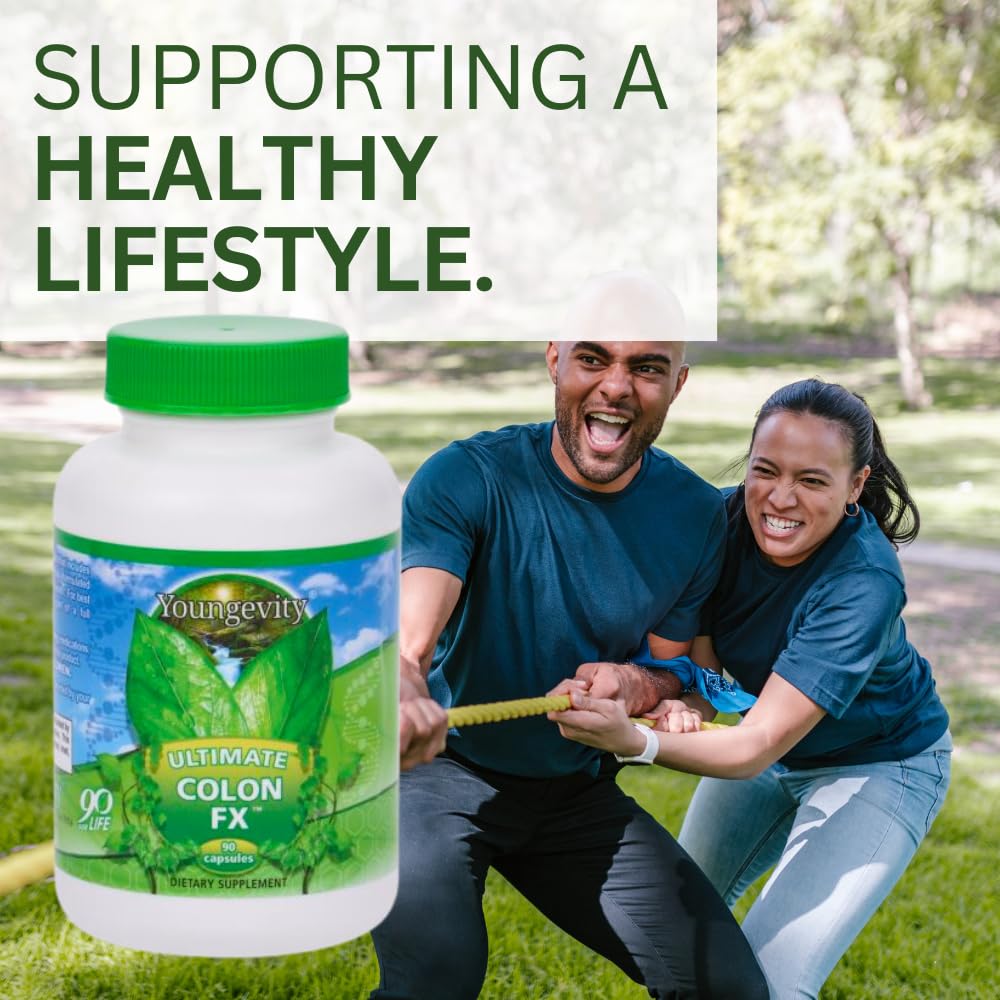 Youngevity Ultimate Colon FX™ - Proprietary Herbal Blend for Natural Colon Cleansing and Digestive Health Support - 90 Capsules (Pack of 1)