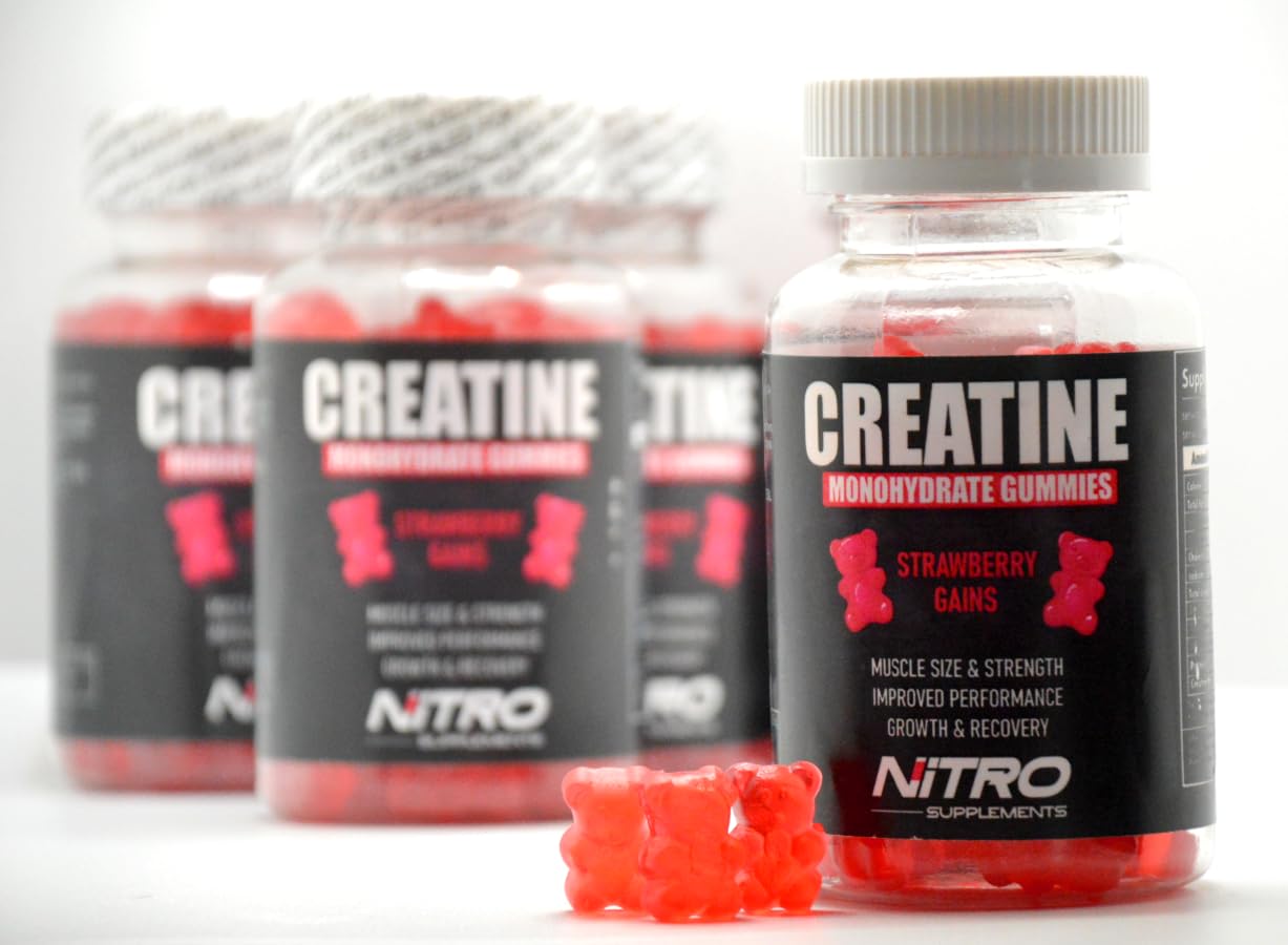 Nitro Supplements - Creatine Monohydrate Gummies (60ct) 30 Servings