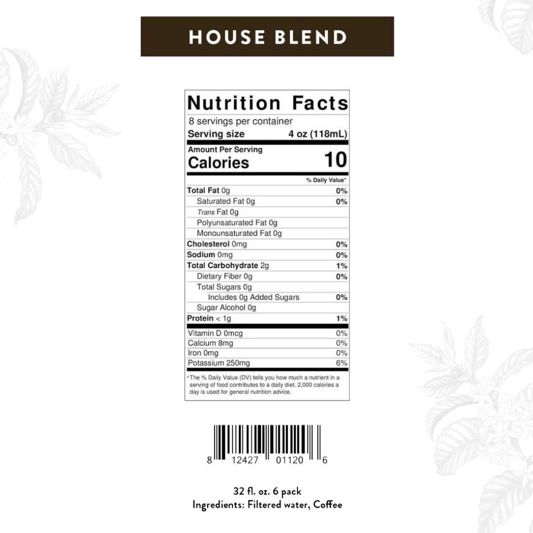 Kohana Coffee Cold Brew Coffee Concentrate House Blend 32 ounce Makes 16 drinks