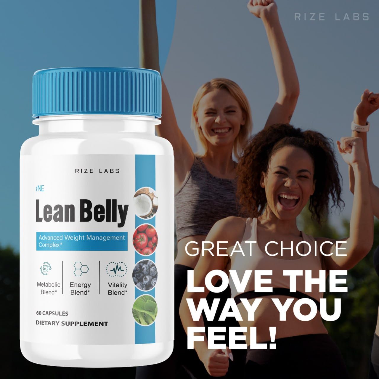 rize labs (Pack of 2 Lean Belly Juice Powder Capsules, Juice Formula Pills for Advanced Weight Loss, Superfood Supplement to Cleanse and Detox, Reviews (120 Capsules)