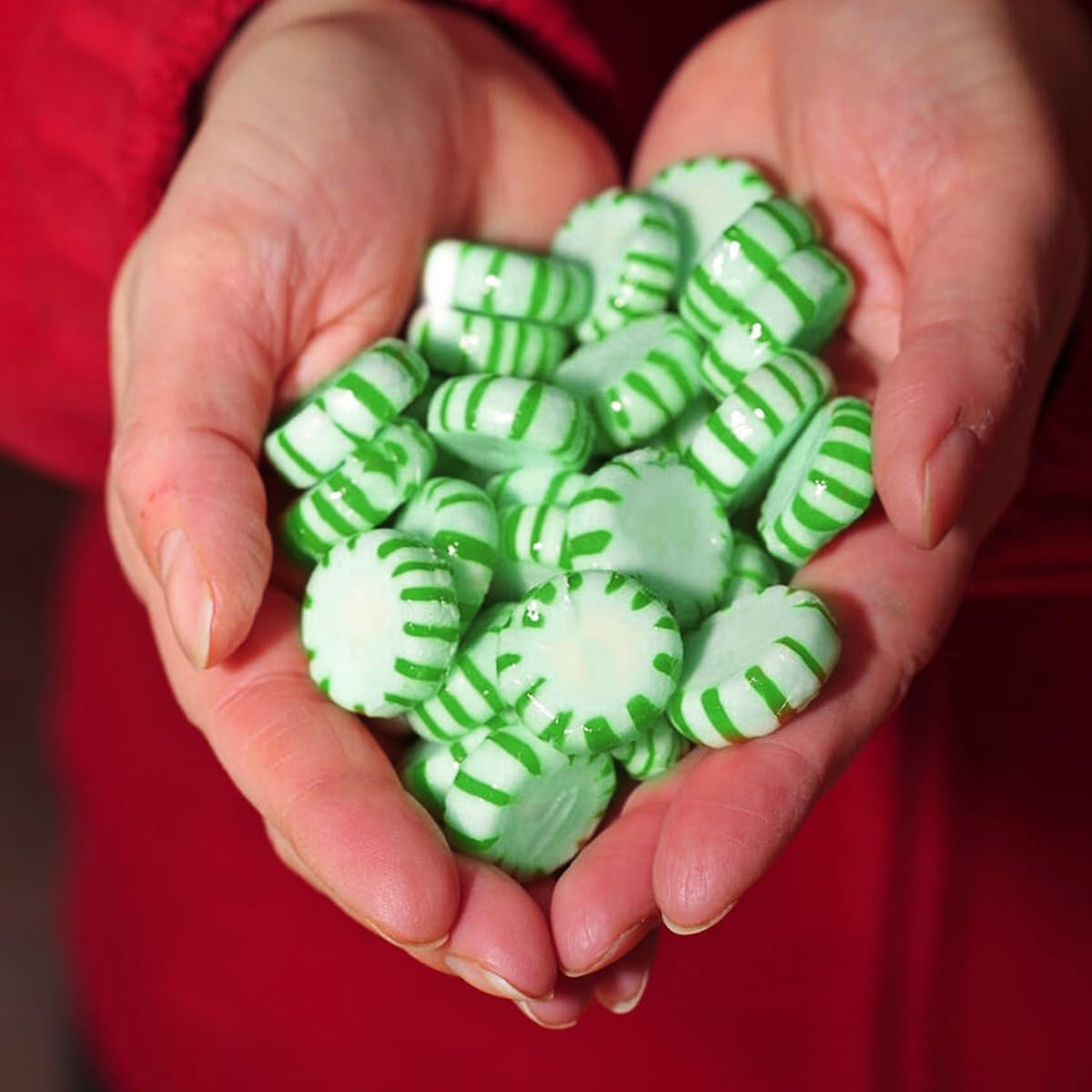 Starlight Spearmint Individually Wrapped Candy  Sweets for On the Go Refreshment Starlight Mints Bulk Individually Wrapped Spearmint Candy for Office Hard Candy Starlight Mints for Cool Breath 1lb
