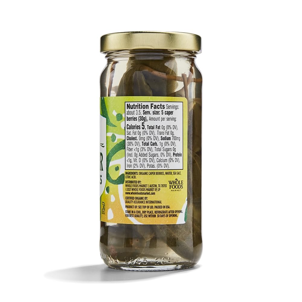 Whole Foods Market Organic Caper Berries 4 oz