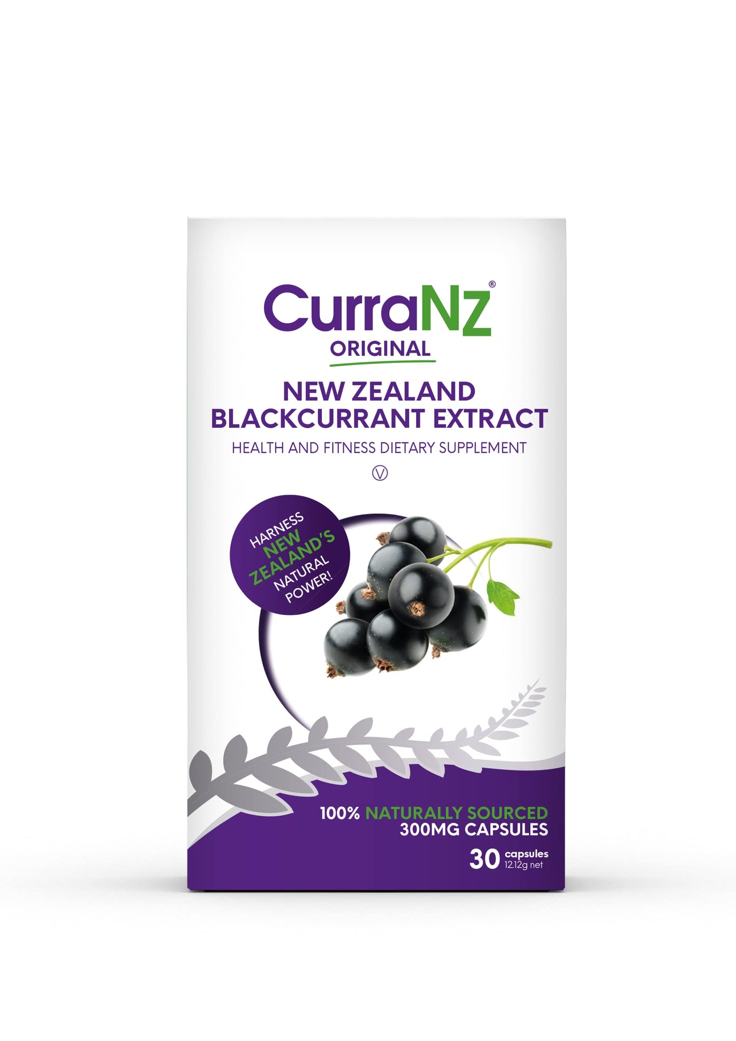 CURRANZ New Zealand Blackcurrant Extract Sports Nutrition Capsules | Muscle Recovery | Endurance Performance | Pre or Post Workout Supplement | Vegan & Caffeine Free (30 Capsules)