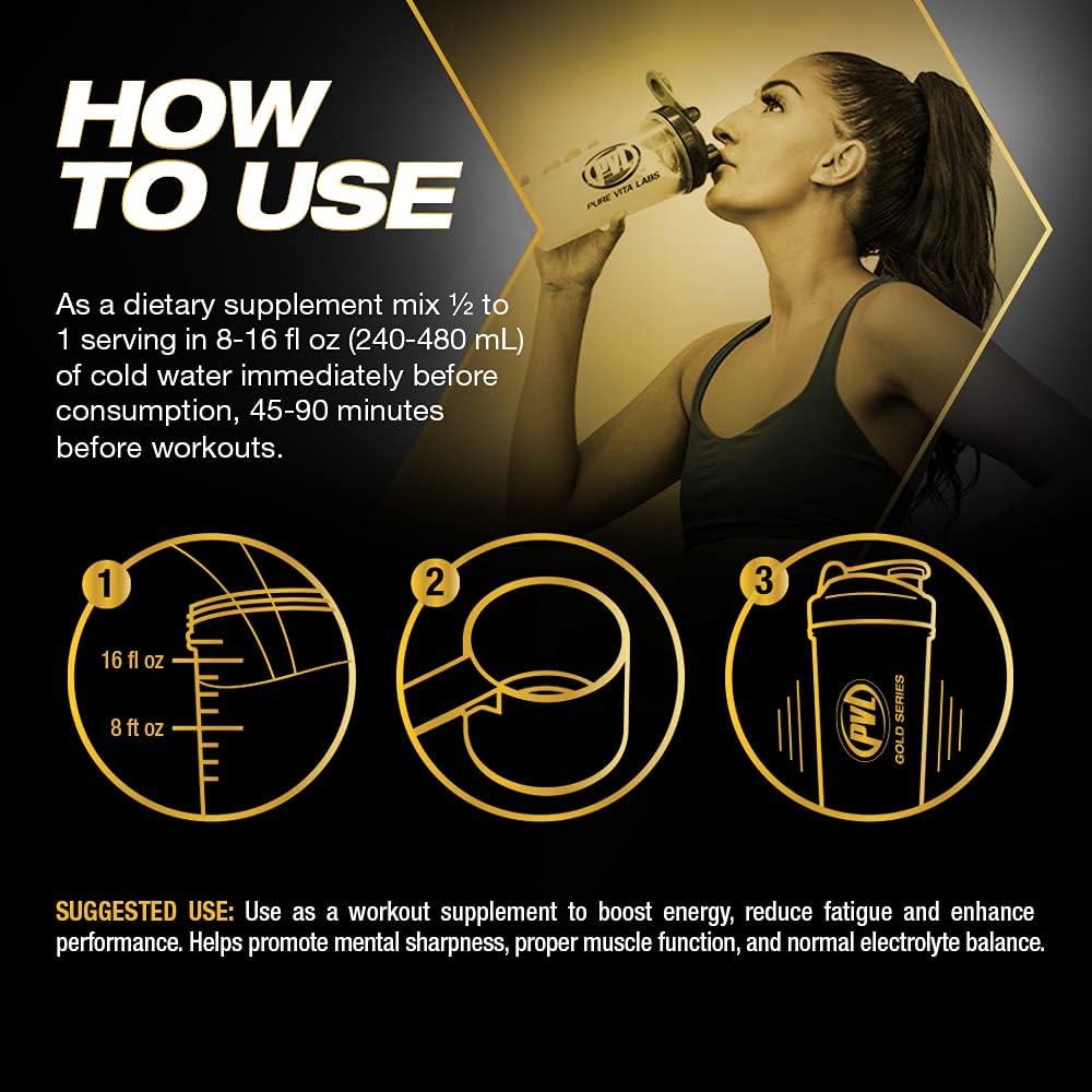 PVL Gold Series Domin8 | Pre-Workout Superfuel - Full dose Preworkout - 520 g - (Orange Krush'd)