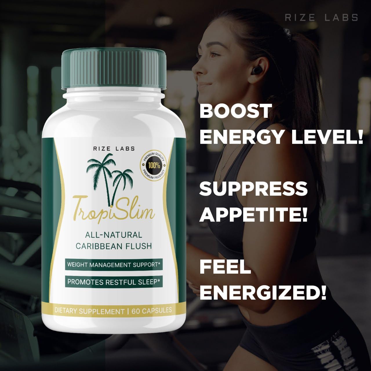 (Official 5 Pack) Tropislim, Tropislim All Natural Caribbean Flush, Weight Loss Supplement, Tropislim Slimming Capsules for Women, Healthy Lifestyle + Leaner Physique, Tropical Reviews (300 Capsules)