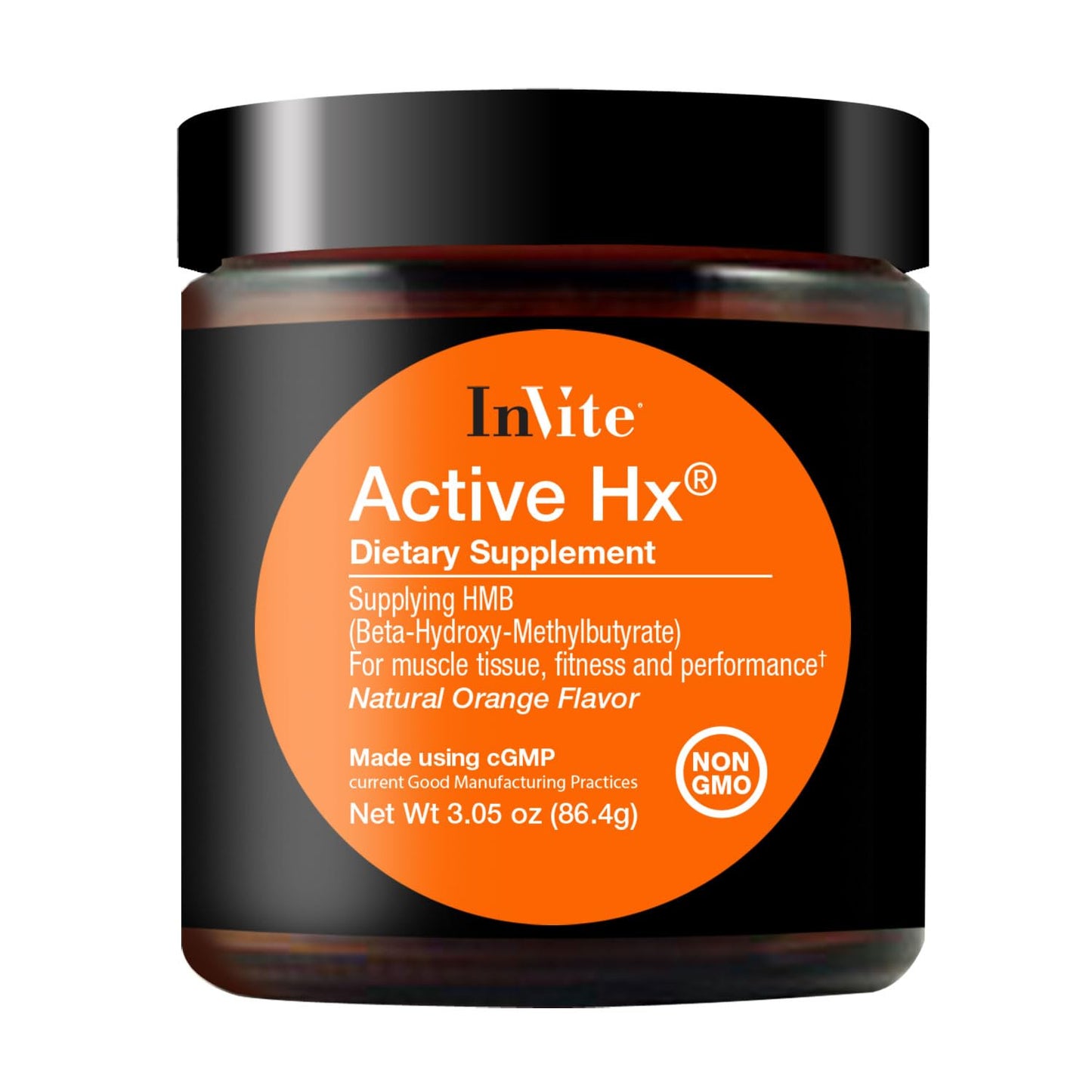 Invite Health Active Hx® - Supports Muscle Function, Muscle Recovery and Energy Balance - Provides HMB (Beta-Hydroxy-Methylbutyrate) 1.5 g, Calcium 289 mg - 30 Servings