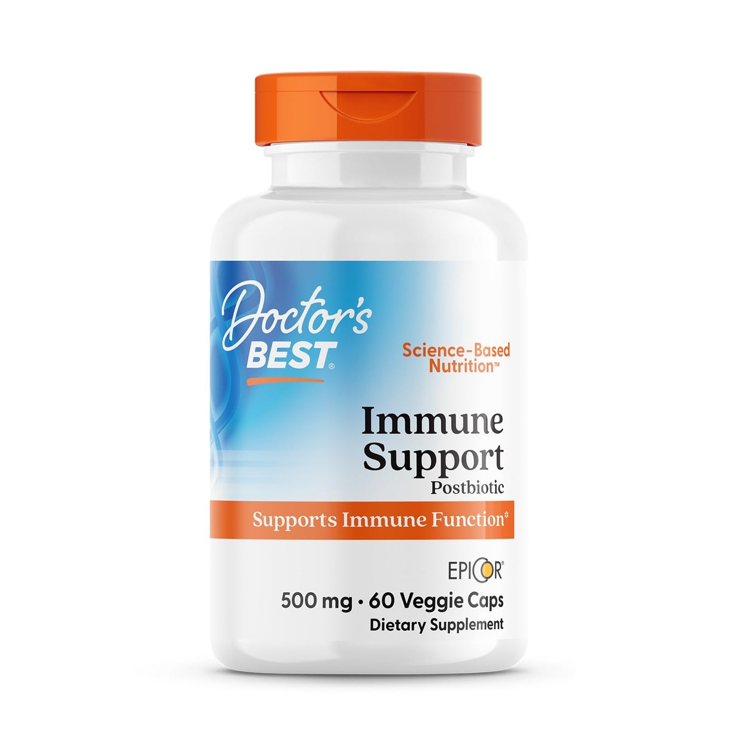Doctor's Best Epicor, Immune Health Defense, Non-GMO, Vegan, Gluten Free, 500 Mg, 60 VC (DRB-00177)