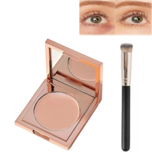 Colored Clay CC Undereye Corrector, Color Corrector for Dark Circles with Brush, Conceal & Brighten Dark Circles, Under Eye Hydrating Concealer (Natural, 1)