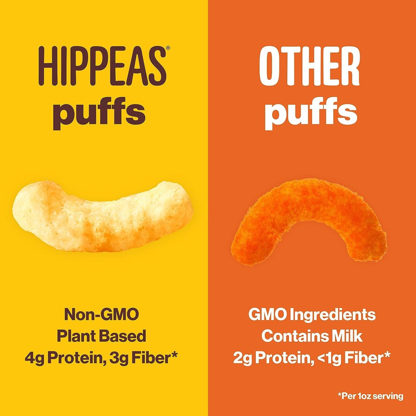 Hippeas Chickpea Puffs Variety Pack Vegan White Cheddar Nacho BBQ 4 Ounce Pack of 6 4g Protein 3g Fiber Vegan GlutenFree Crunchy Plant Protein Snacks